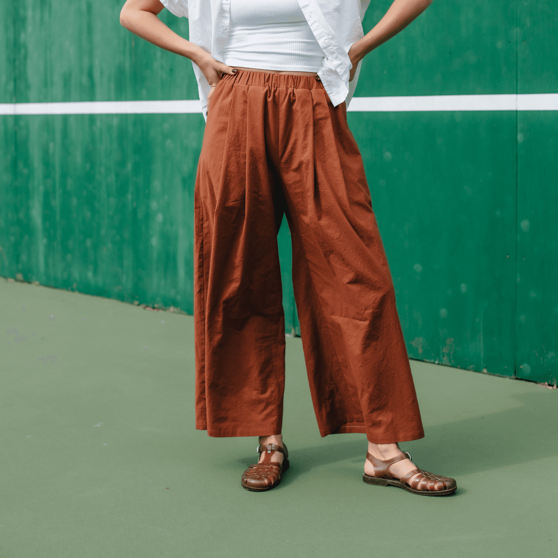 Elastic Waist Tapioca Trousers